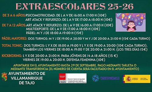 Extraescolares 2025/2026