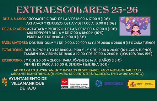 Extraescolares 2025/2026