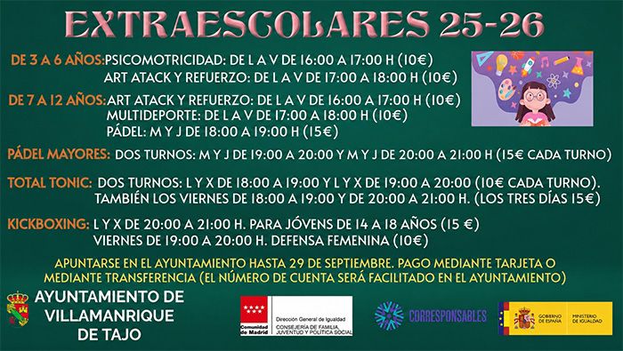 Extraescolares 2025/2026